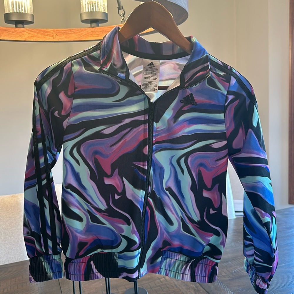 Girls. Size 7/8. Adidas. Jacket. Like new! Fun colors!